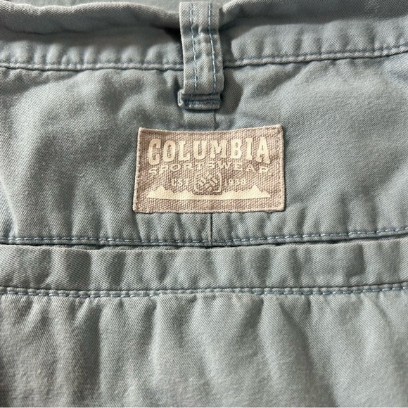 Columbia Men's Shorts 100% Cotton Blue 12 Inch Inseam Size 38 - Picture 4 of 7